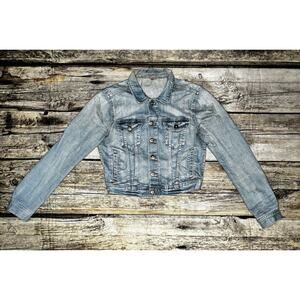 Red Concept Youth Girls Denim Jacket Size Large